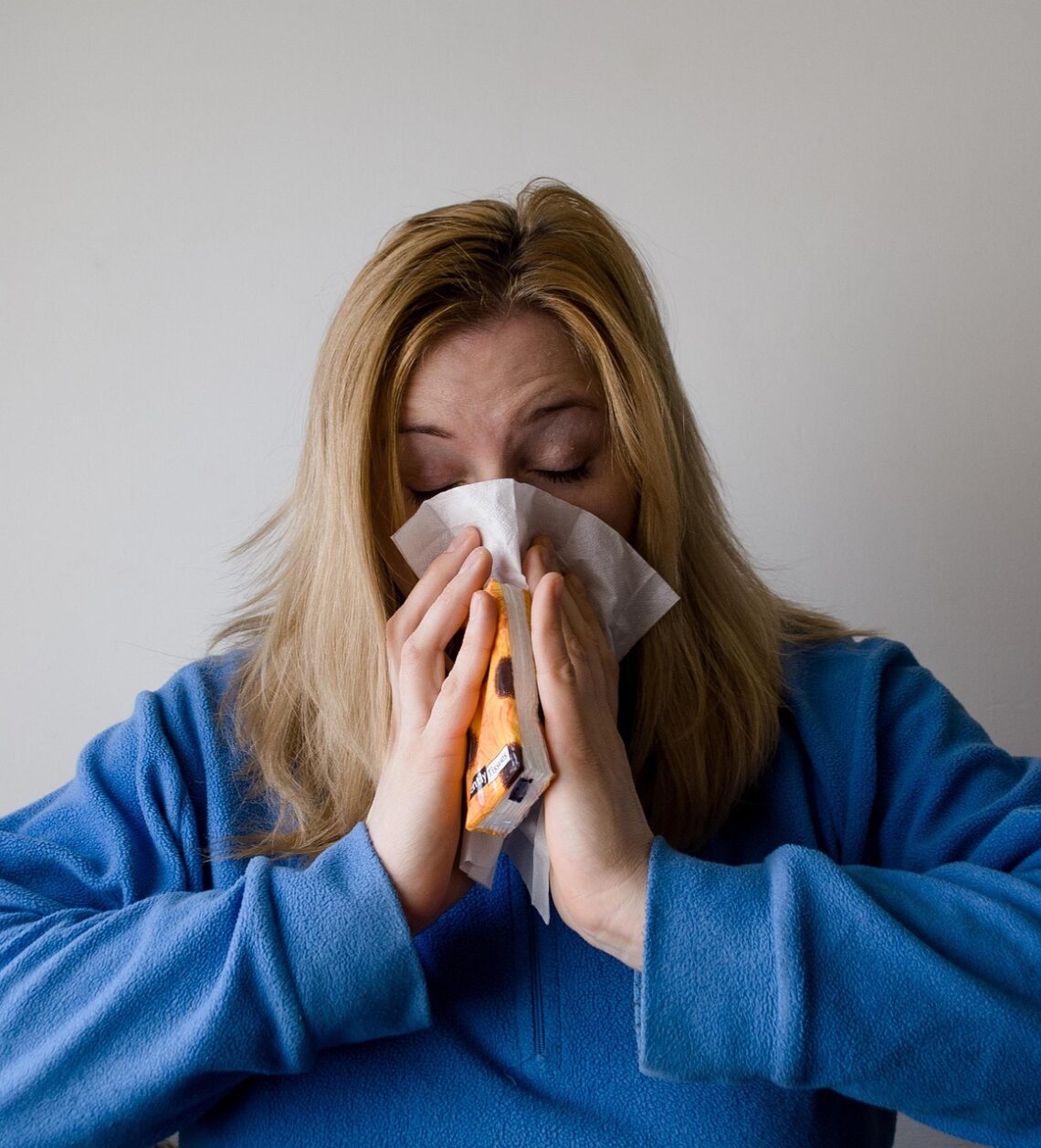 woman, sneeze, blowing nose, influenza, flu, illness, tissue, blond, female, person, face, hands, lady, handkerchief, sneeze, sneeze, sneeze, sneeze, sneeze, flu, flu