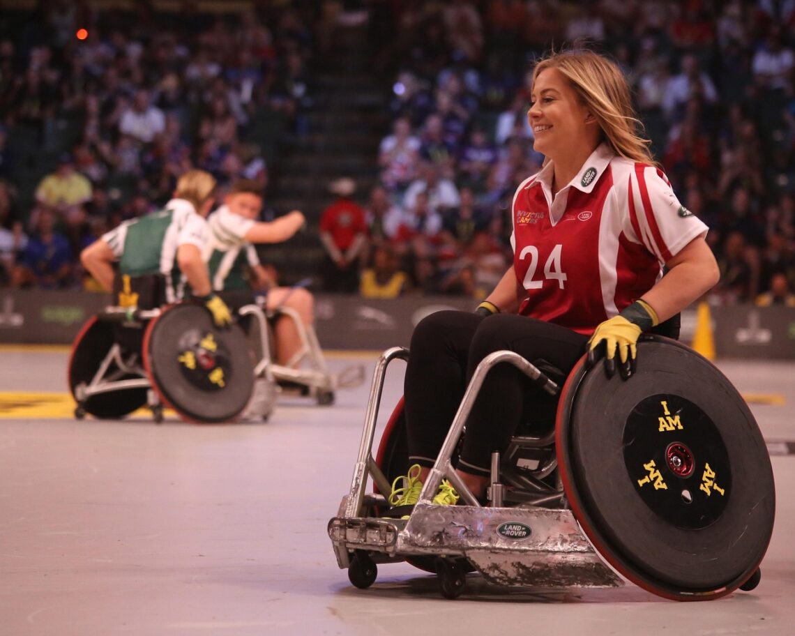 action, adult, athlete, audience, disabled, man, people, sitting, vehicle, wheel, wheelchair, wheelchair sport, woman, disabled, disabled, wheelchair, wheelchair, wheelchair, wheelchair, wheelchair